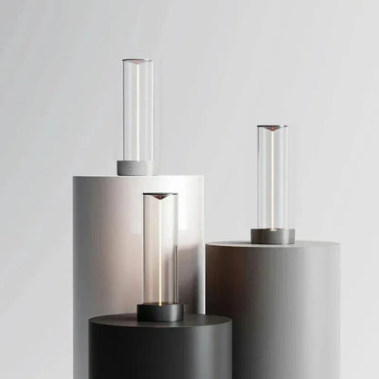 Dimbare Touch Tafellamp Zwart met LED Design - Moderne Nachtkast Lampje voor Sfeerverlichting en Bureaulamp