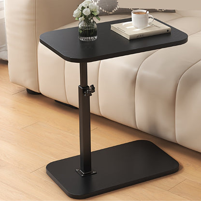 Verstelbare Bijzettafel met Houten Bovenblad en Stalen Frame – Ideaal voor Bank of Bed, Hoogte 45-80 cm 0
