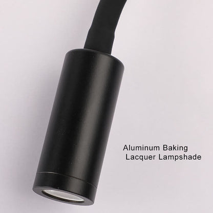 Verstelbare Zwarte LED-Wandlamp met 360-Graden Licht voor Binnen - Modern en Energiezuinig Design 7