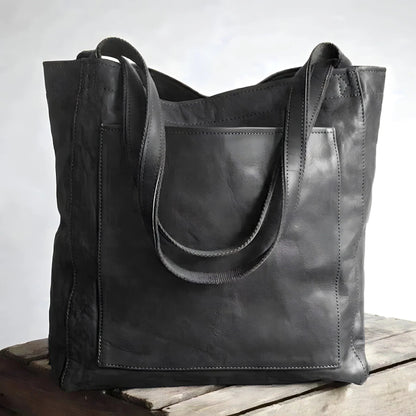 Vintage Leren Damestas Julienne met Luxe Suède Interieur en Duurzame Rits – Grote Dames Tas in Bruin 4