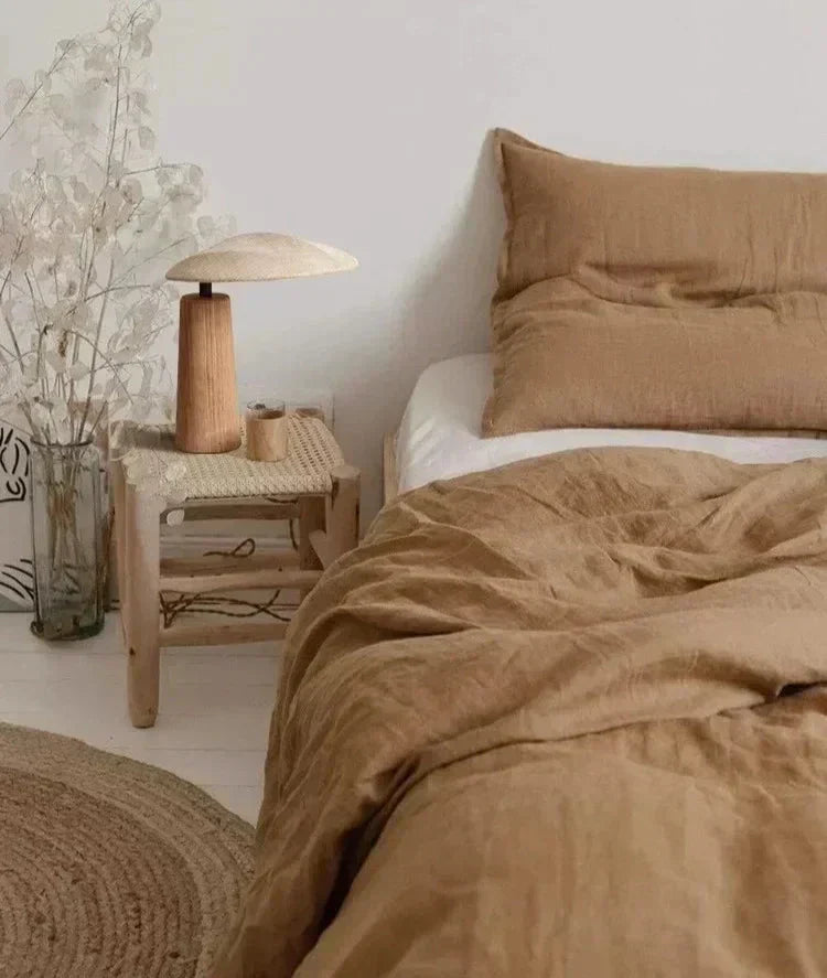 Vintage Wabi-Sabi Tafellamp van Hout en Metaal met LED Verlichting – Sfeervolle Interieurverlichting 5