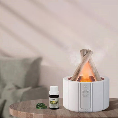 Vlam Luchtbevochtiger Tafellamp met Aromatherapie en Stille Werking 2
