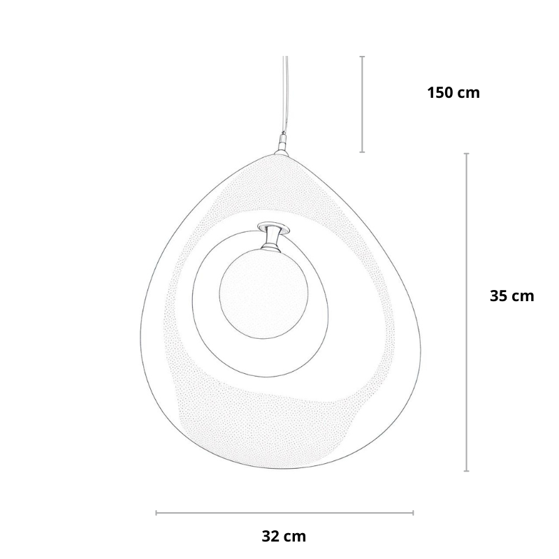Wabi Sabi Hanglamp Zwart Maanbol voor Eettafel en Woonkamer – Japandi Stijl Verlichting 7