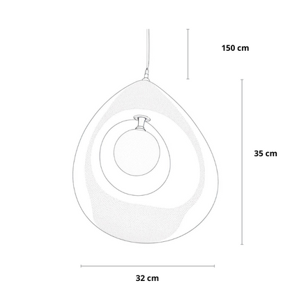 Wabi Sabi Hanglamp Zwart Maanbol voor Eettafel en Woonkamer – Japandi Stijl Verlichting 7