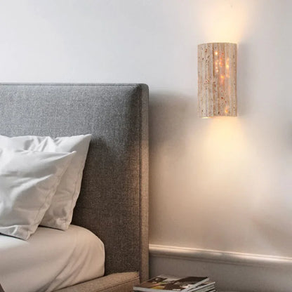 Wabi Sabi Natuursteen Wandlamp Binnen – Unieke Muurlamp voor Woonkamer en Slaapkamer, Eenvoudige Muurbevestiging 2