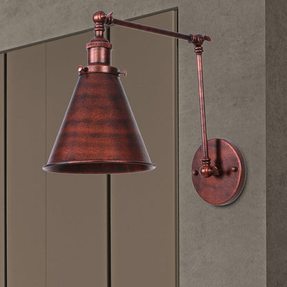 Wandlamp Zwart/Roest in Boerderijstijl met Industrieel Ontwerp – Muurlamp voor Binnengebruik 7
