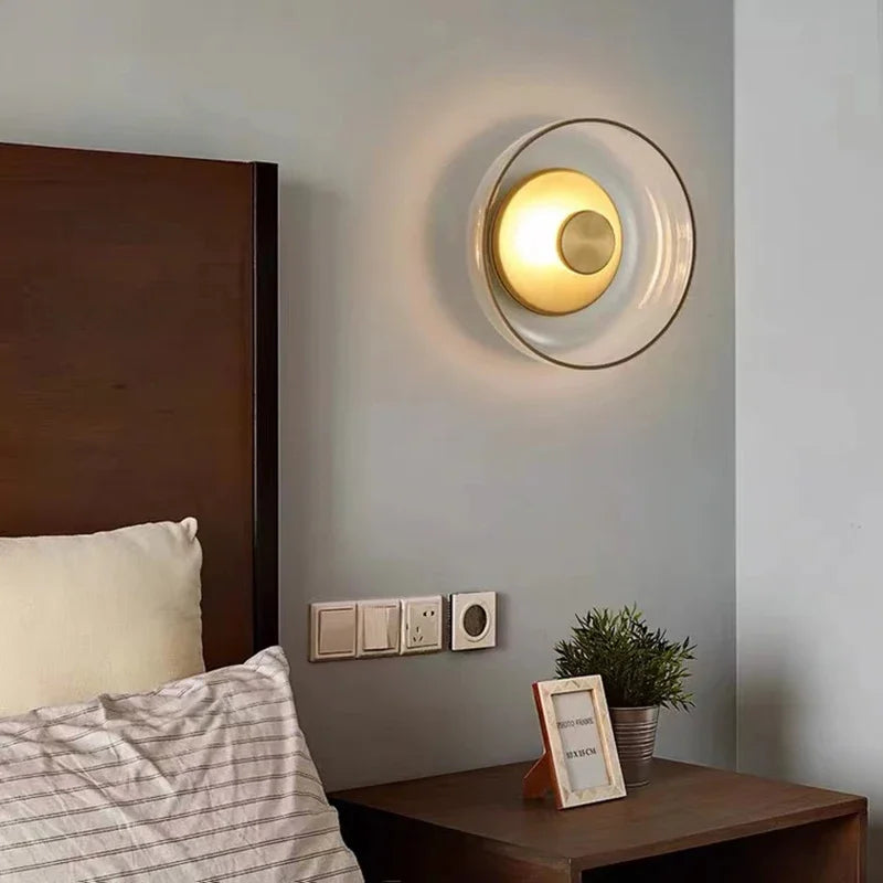 Wandlamp Zwart van Glas met Warm Wit Licht – Decoratieve Muurlamp voor Slaapkamer en Woonkamer, Inclusief LED Verlichting 4