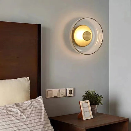 Wandlamp Zwart van Glas met Warm Wit Licht – Decoratieve Muurlamp voor Slaapkamer en Woonkamer, Inclusief LED Verlichting 4