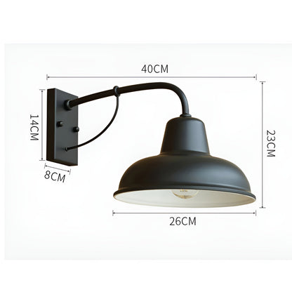 Wandlamp Zwart van IJzer – Vintage Muurlamp voor Binnen en Buiten, Duurzaam Ontwerp voor Elegante Verlichting 8