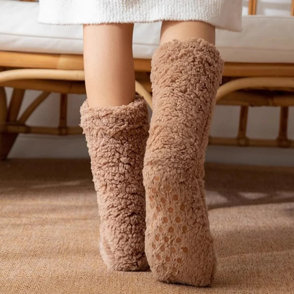 Warme Fluwelen Wintersokken voor Dames en Heren - Thermosokken voor Ultiem Comfort en Directe Warmte - Perfect voor Thuisgebruik 3