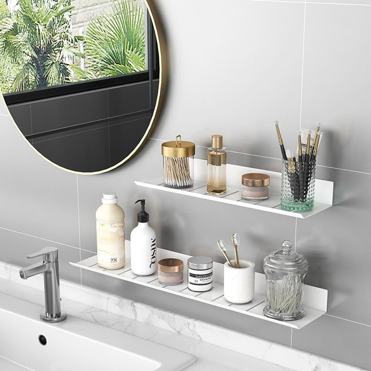 Waterbestendig Doucheplank 50 cm – Wit Wandrek voor Badkamer, Eenvoudige Montage zonder Boren, Draagt tot 10 kg 1