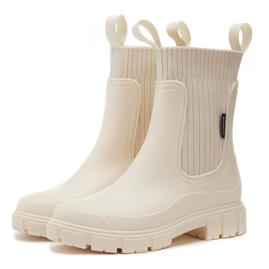 Waterdichte Korte Regenlaarzen Dames met Comfortzool – Lichtgewicht en Duurzaam voor Casual en Outdoor Gebruik 0
