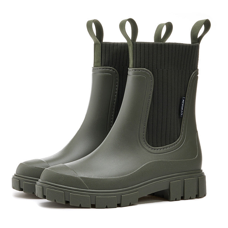 Waterdichte Korte Regenlaarzen Dames met Comfortzool – Lichtgewicht en Duurzaam voor Casual en Outdoor Gebruik 6