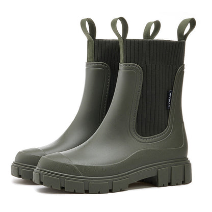 Waterdichte Korte Regenlaarzen Dames met Comfortzool – Lichtgewicht en Duurzaam voor Casual en Outdoor Gebruik 6