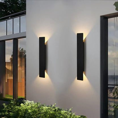 Waterdichte LED Strip Wandlamp van Aluminium – Energiezuinige Buitenverlichting 1