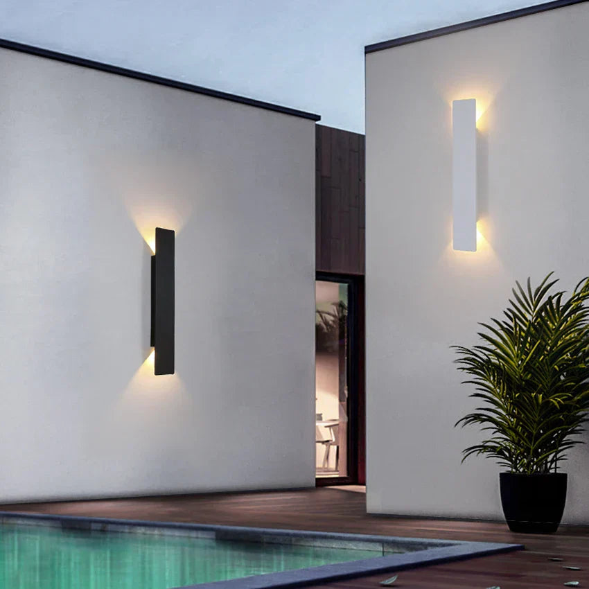 Waterdichte LED Strip Wandlamp van Aluminium – Energiezuinige Buitenverlichting 2
