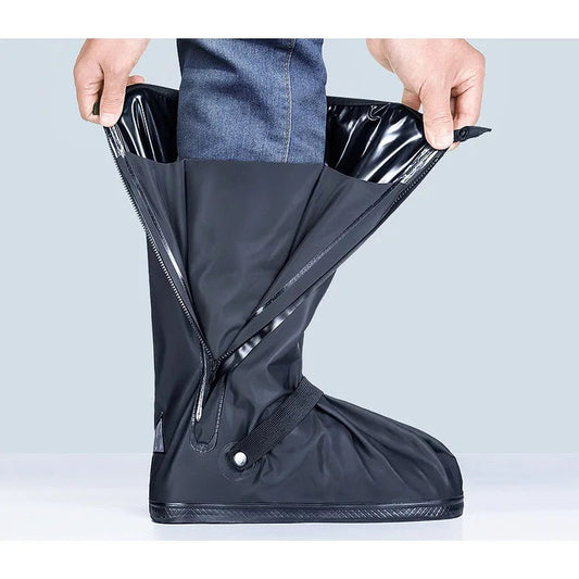 Waterdichte Overschoenen voor Regen en Wielrennen – Stevig, Duurzaam met Antislipzool en Eenvoudige Ritssluiting 0