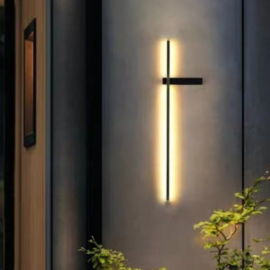 Waterdichte Zwarte Buitenlamp op Zonne-Energie met LED Verlichting – Duurzaam Roestvrij Staal Wandlamp Buiten 0
