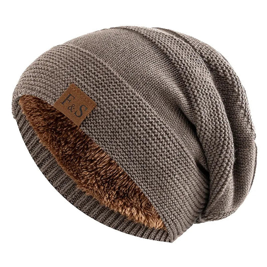 Winter Slouch Muts voor Heren van Acryl – Stijlvol en Warm, Perfect voor Koude Dagen 0
