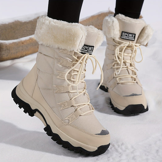 Winterlaarzen Dames met Zachte Voering en Antislip Zool – Comfortabele en Trendy Winterlaarzen voor Koude Dagen 0