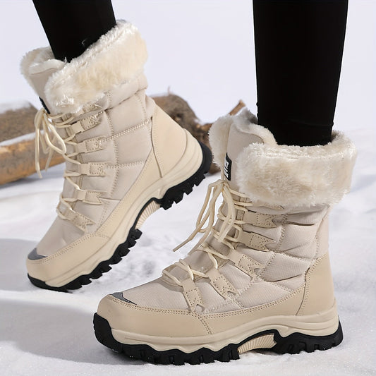 Winterlaarzen Dames met Zachte Voering en Antislip Zool – Comfortabele en Trendy Winterlaarzen voor Koude Dagen 1