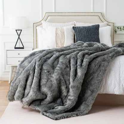 Zachte Imitatiebont Deken - Warmte Deken voor Ultiem Comfort en Stijl, Perfect voor Bed en Bank 7
