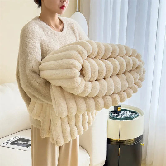 Zachte Warmte Deken van Imitatiebont – Luxe en Comfortabel voor Bank en Bed 0