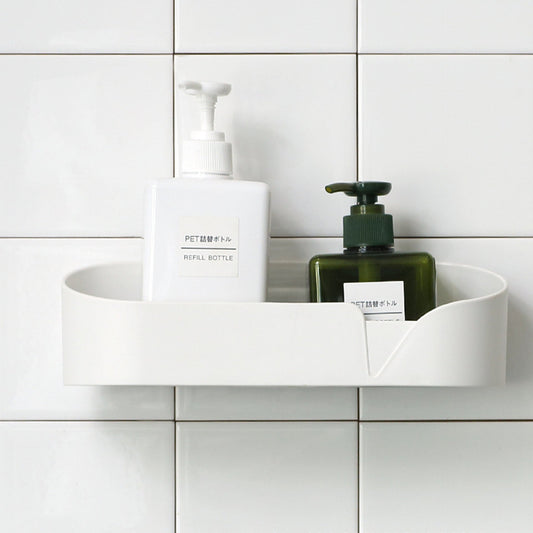 Zelfklevend Doucherek Zonder Boren - Wit, Ruimtebesparend en Modern Ontwerp voor Een Georganiseerde Douche 1