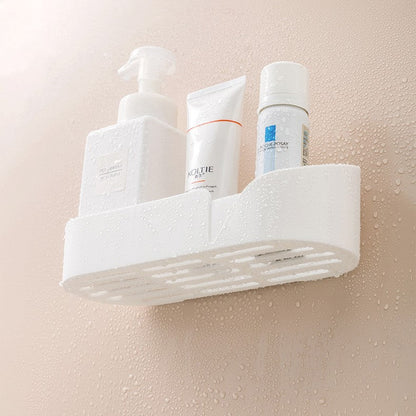 Zelfklevend Doucherek Zonder Boren - Wit, Ruimtebesparend en Modern Ontwerp voor Een Georganiseerde Douche 3