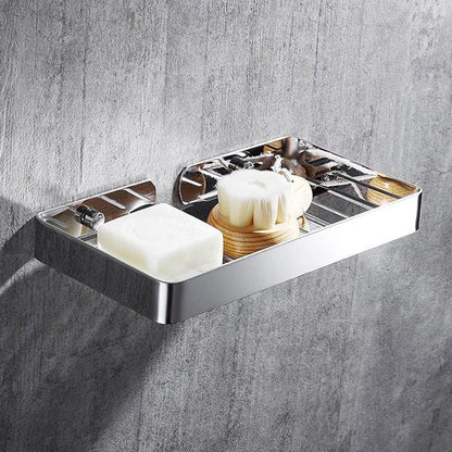 Zelfklevende RVS Zeepdispenser met Afvoer voor Badkamer en Keuken – Duurzaam Chroom Design 3