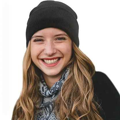 Zijden Beanie voor Winterbescherming - Pluisvrij Haar, Comfortabele en Elegante Hoed - Wol en Zijde, 22 x 23 cm 3
