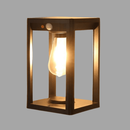 Zonne-energie Buitenlamp met Bewegingssensor – Waterdichte Aluminium Pilaarlamp met LED Verlichting 0