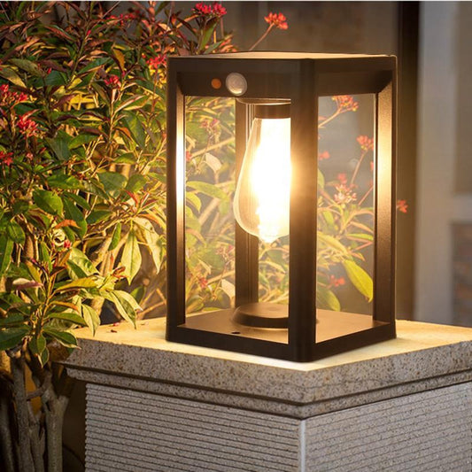 Zonne-energie Buitenlamp met Bewegingssensor – Waterdichte Aluminium Pilaarlamp met LED Verlichting 1