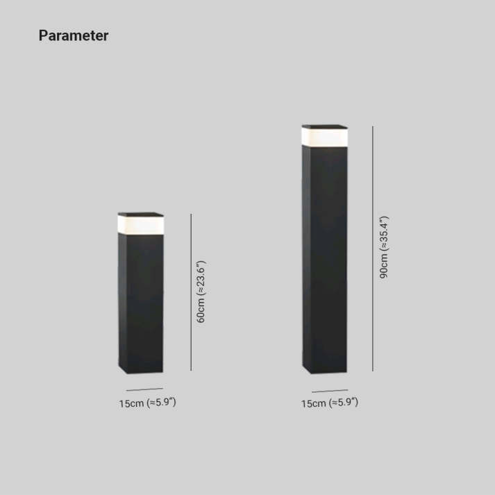 Zonne-energie Buitenlamp van Metaal – Rechthoekige LED Wandlamp Buiten voor Patio's en Tuinen, IP65 Weerbestendig 7