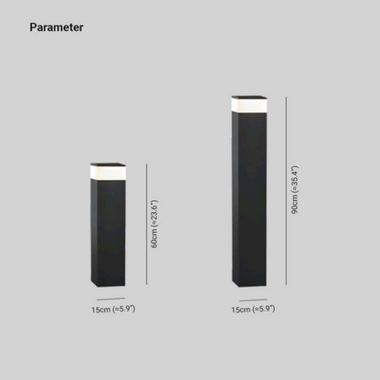 Zonne-energie Buitenlamp van Metaal – Rechthoekige LED Wandlamp Buiten voor Patio's en Tuinen, IP65 Weerbestendig 7