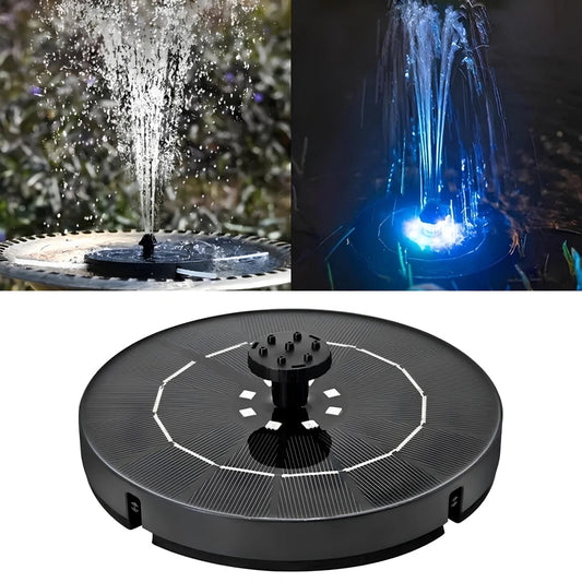 Zonne-energie Waterfontein met 7 Sproeipatronen en Automatische Verlichting voor Tuin en Terras 6