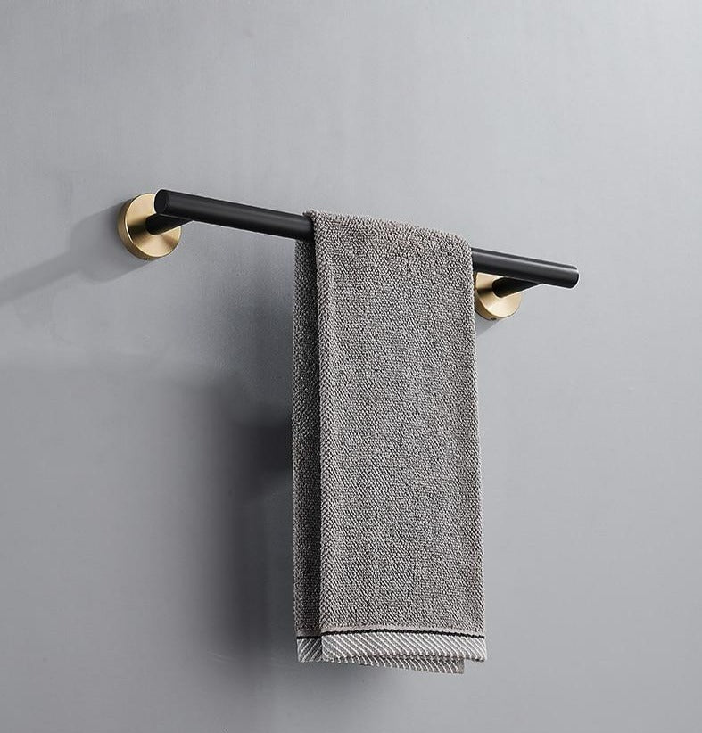 Zwart Gouden Badkameraccessoires Set van Roestvrij Staal – Luxe en Modern Ontwerp voor Stijlvolle Badkamerupgrades 4