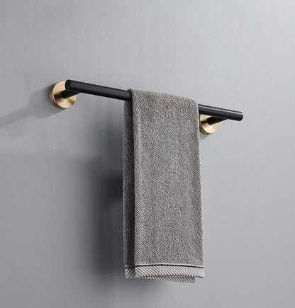 Zwart Gouden Badkameraccessoires Set van Roestvrij Staal – Luxe en Modern Ontwerp voor Stijlvolle Badkamerupgrades 4