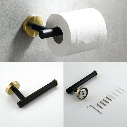 Zwart Gouden Badkameraccessoires Set van Roestvrij Staal – Luxe en Modern Ontwerp voor Stijlvolle Badkamerupgrades 6