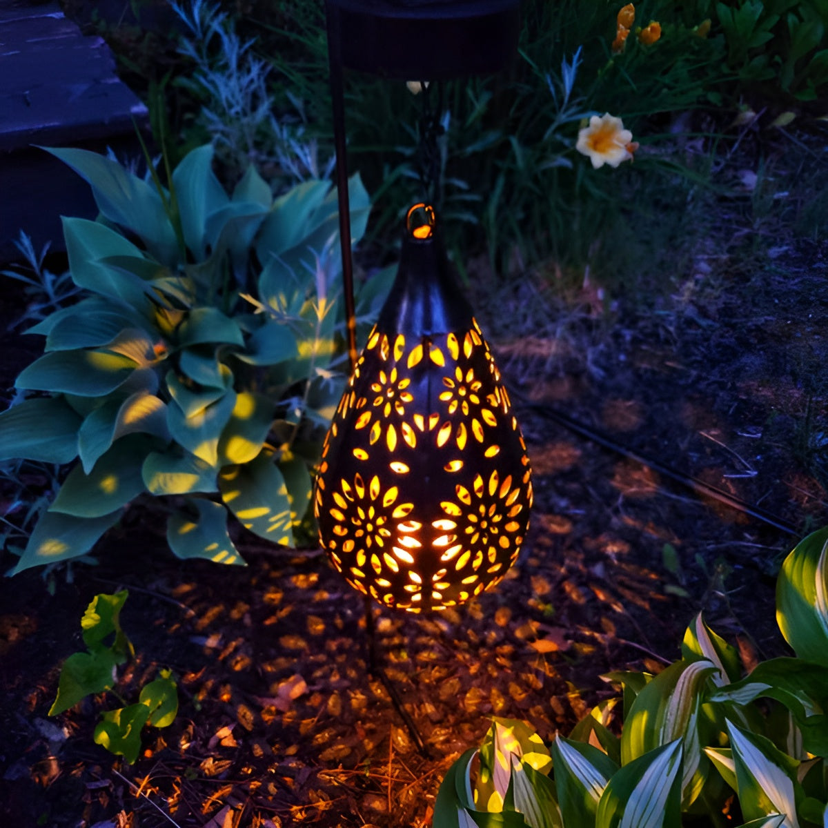 Zwarte Waterdichte Buitenlamp op Zonne-energie – Duurzame Solar Wandlamp voor Sfeervolle Verlichting Buiten 7