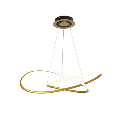 Minimalistische Gouden LED Hanglamp voor Eettafel – Modern Design voor Woonkamer en Slaapkamer