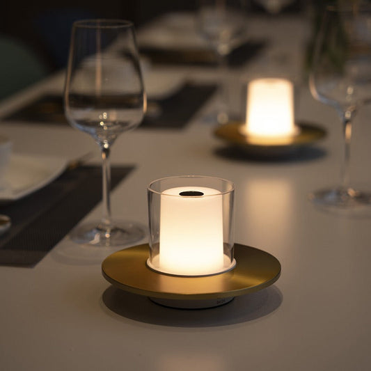 Draadloze Kaarsenlamp met Handbeweging Bediening – Oplaadbare Draadloze Verlichting in Goud en Zilver