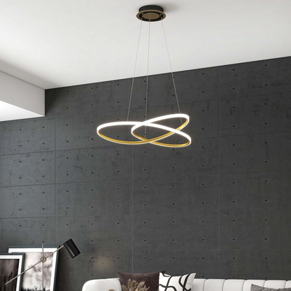 Minimalistische Gouden LED Hanglamp voor Eettafel – Modern Design voor Woonkamer en Slaapkamer