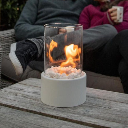 Elegante Olielamp Glas met Metalen Frame – Tijdloze Design Olie Lamp voor Sfeervolle Verlichting