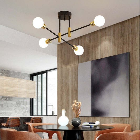 Moderne Zwarte LED Plafondlamp met Diffuus Licht voor Slaapkamer en Woonkamer - Minimalistisch Ontwerp