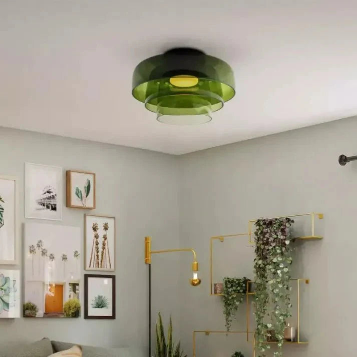 Scandinavische Glazen LED-Plafondlamp