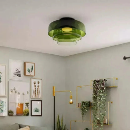 Scandinavische Glazen LED-Plafondlamp