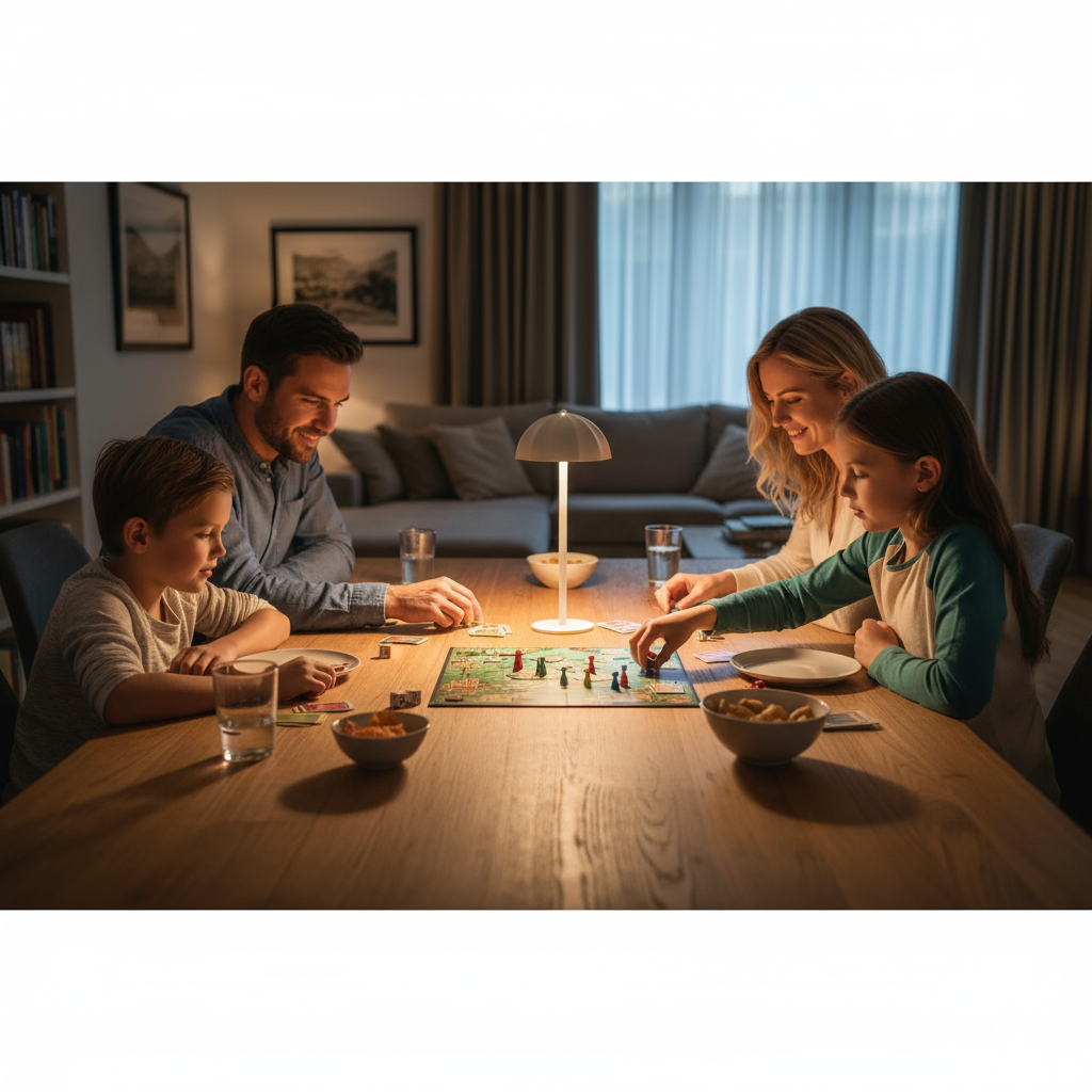 Scandinavisch Design tafellamp met Dimbare LED Verlichting
