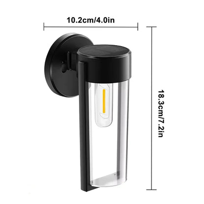 Zonne-energie Wandlamp Buiten IP65 Waterdicht – Set van 4 LED Buitenlampen voor Tuin en Patio